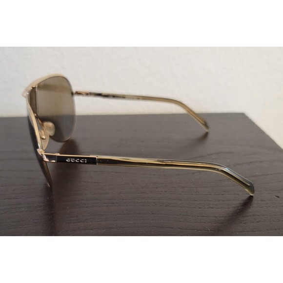GUCCI Sunglasses Unisex 130 GG 1650/S T4R Vintage Made In Italy *CRACK* - Picture 5 of 8